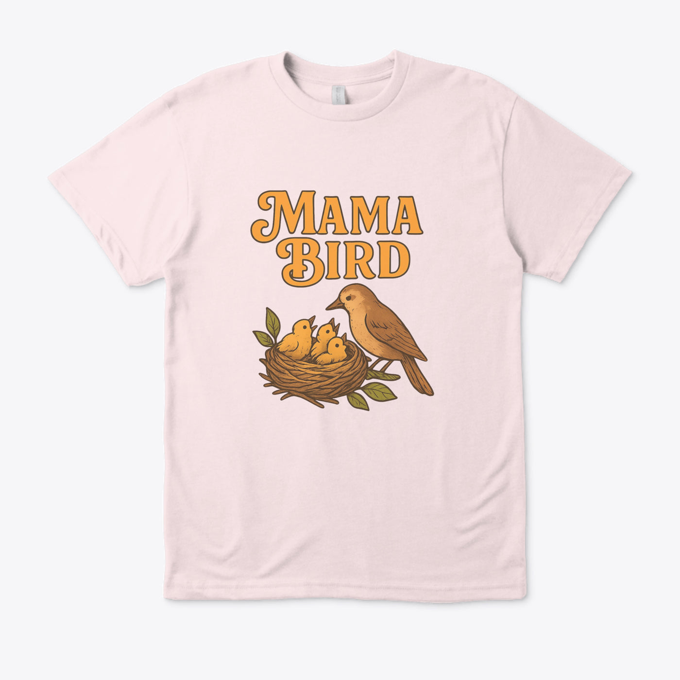 T-shirt Unisexe “Mama Bird” – Cadeau pour Mamans, Fête des Mères, Style Nature et Confort