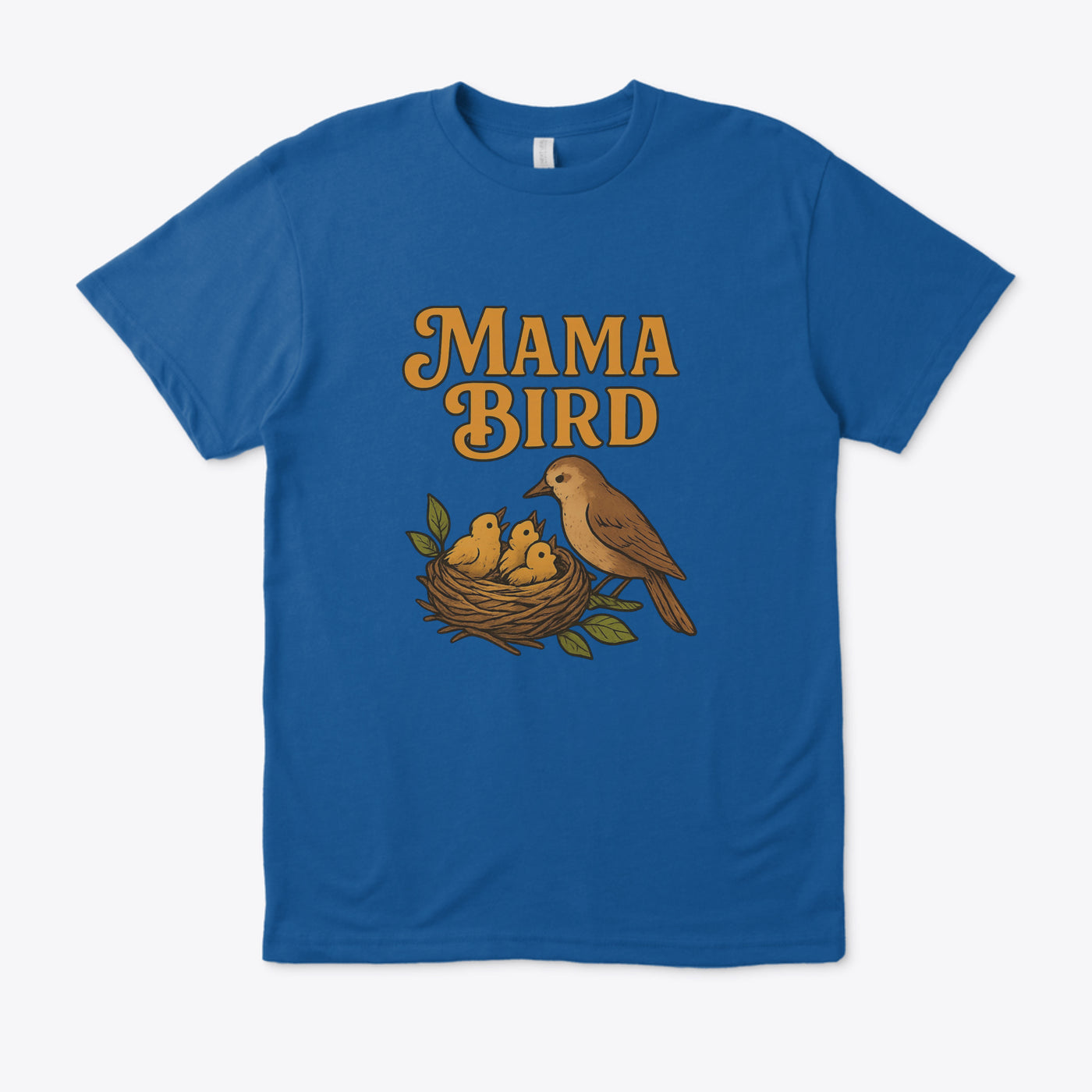 T-shirt Unisexe “Mama Bird” – Cadeau pour Mamans, Fête des Mères, Style Nature et Confort